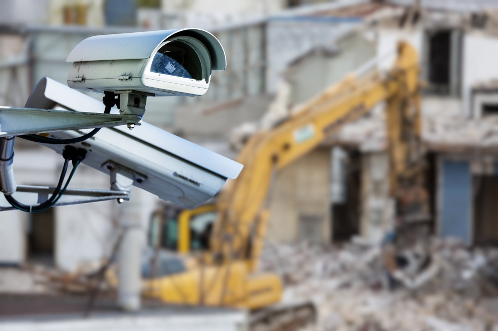 Контроль строительных участков с помощью охранного видеонаблюдения
